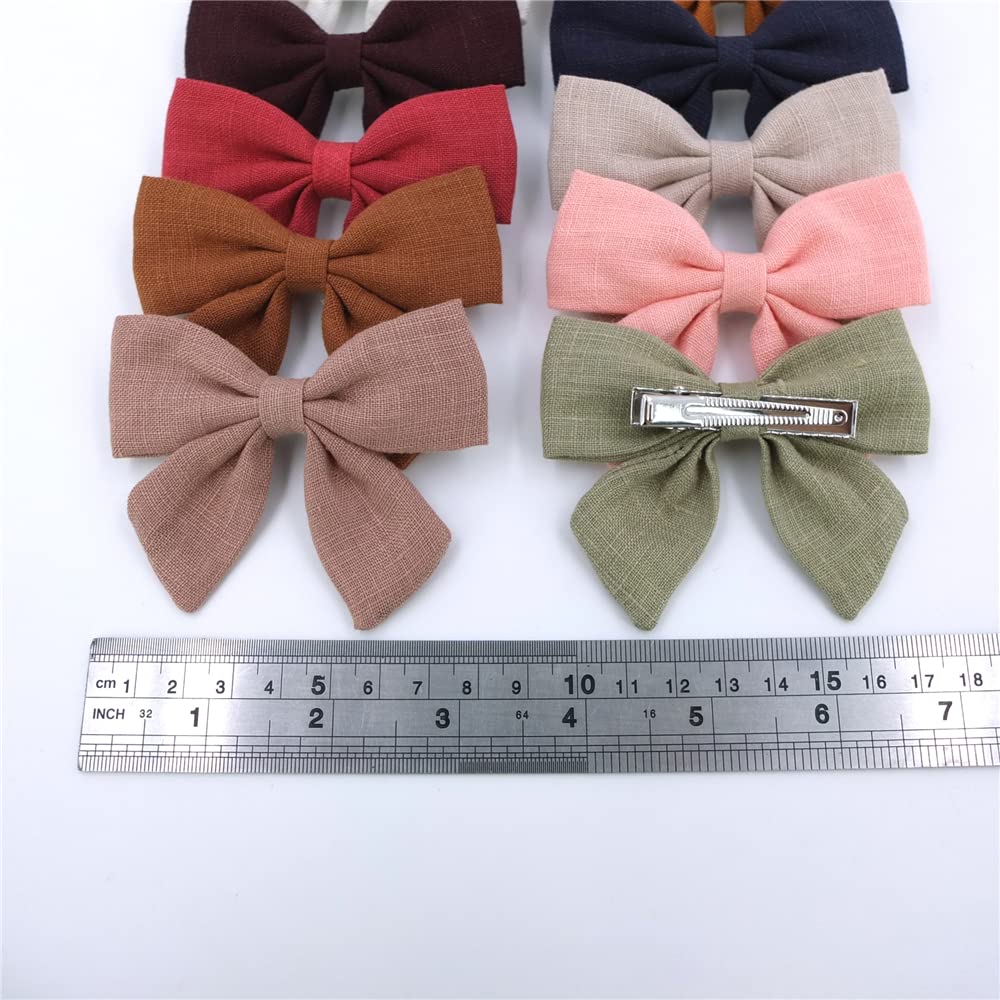 Sugarmelon linen bow hairclip-baby-fashion ideal for photos and events