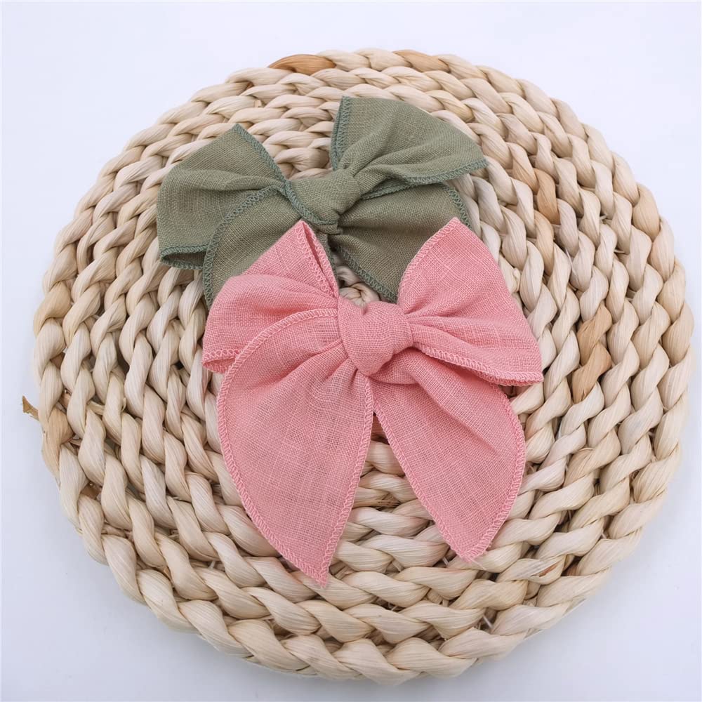 Sugarmelon linen bows for family photography sessions add coordinated charm