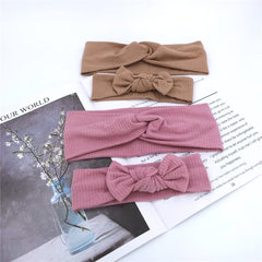 Sugarmelon mommy headband set mauve latte packaging shown as gift-ready set.
