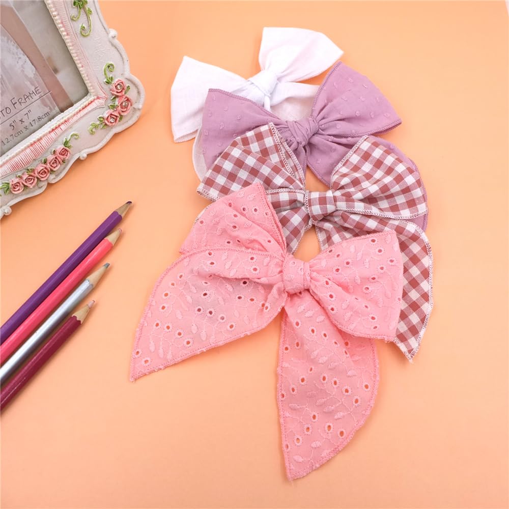 Sugarmelon Fable Bow Clip fabric texture closeup; durable linen and velvet mix