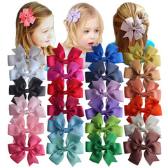 Sugarmelon pinwheel bow close-up in vibrant colors for easy outfit matching.