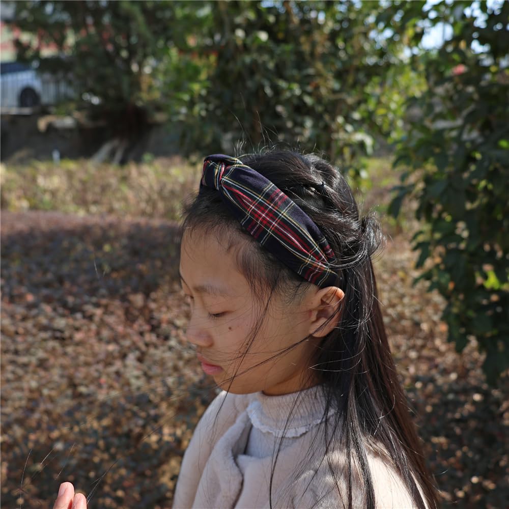 Sugarmelon plaid hairband coordinates outfits with comfort and color.