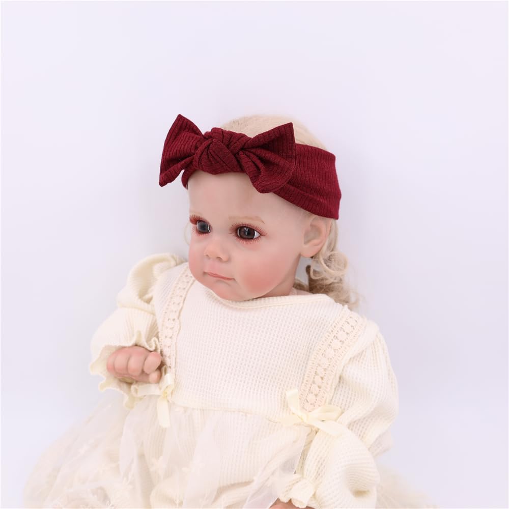 Sugarmelon scrunchies and bows set, soft cotton blend with gentle grip.