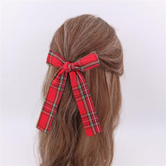Sugarmelon tartan bow fable 5-inch red for added color to outfits.
