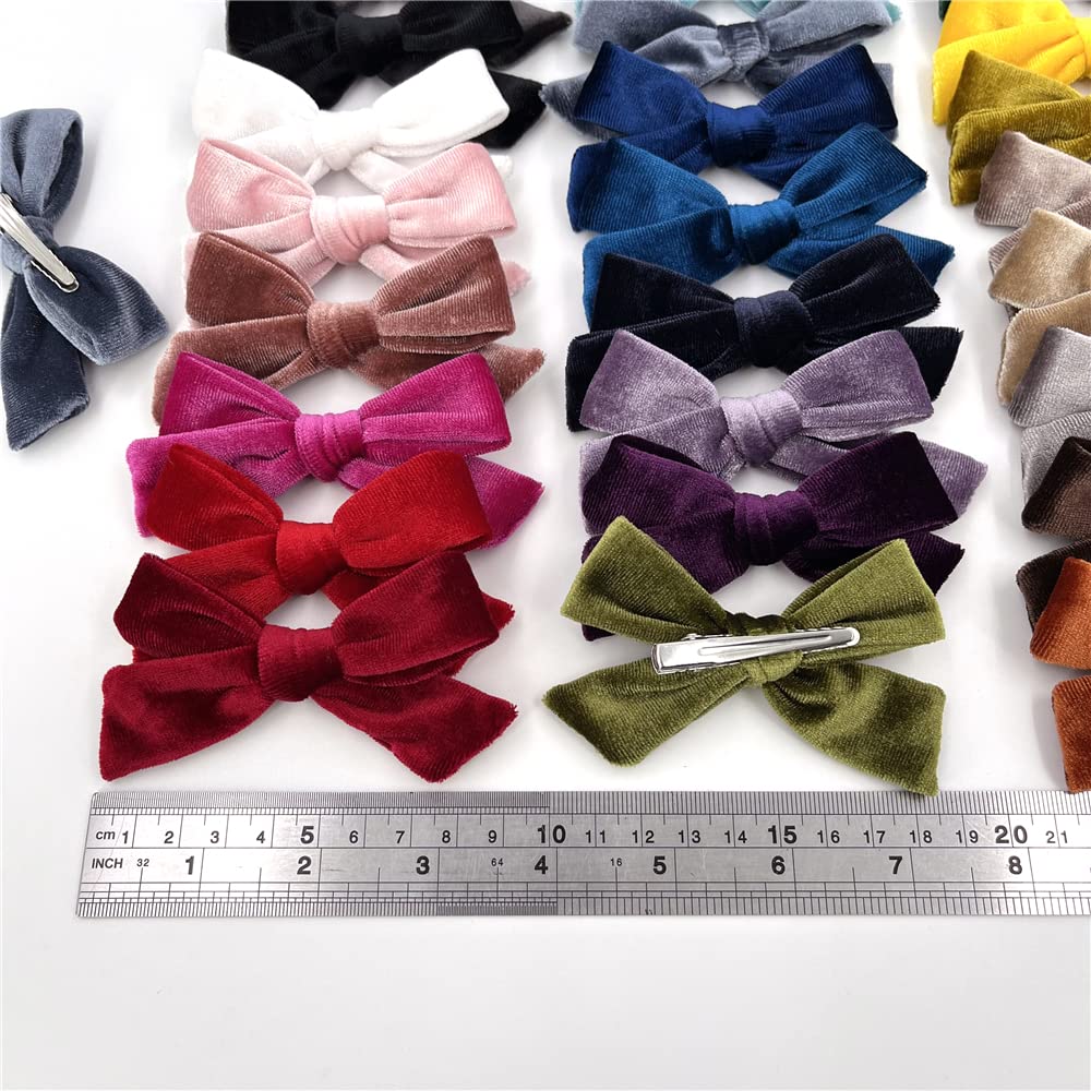 Sugarmelon velvet bow clip pearl white perfect for wedding or christening photos.