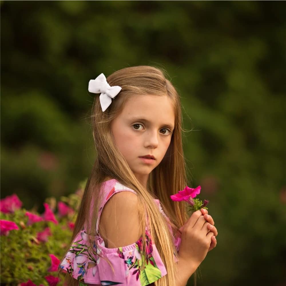 Sugarmelon velvet bow clip rose adds a pop of color for special occasions.