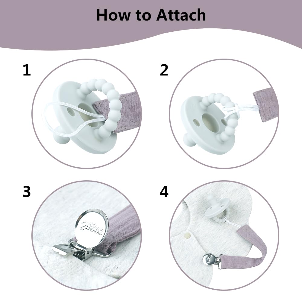Sugee pacifier clip fits most universal pacifiers for convenience