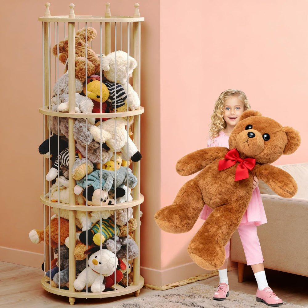 Sugitek extra-large wooden storage zoo top play surface for interactive ball games