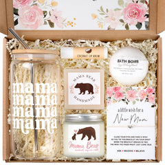 Suhctuptx bear gift box showcases thoughtful postpartum care for new moms.