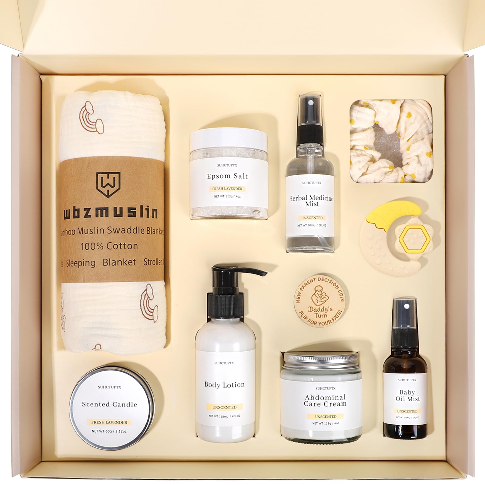 Suhctuptx new mom gifts care-package overview highlighting thoughtful postpartum support.