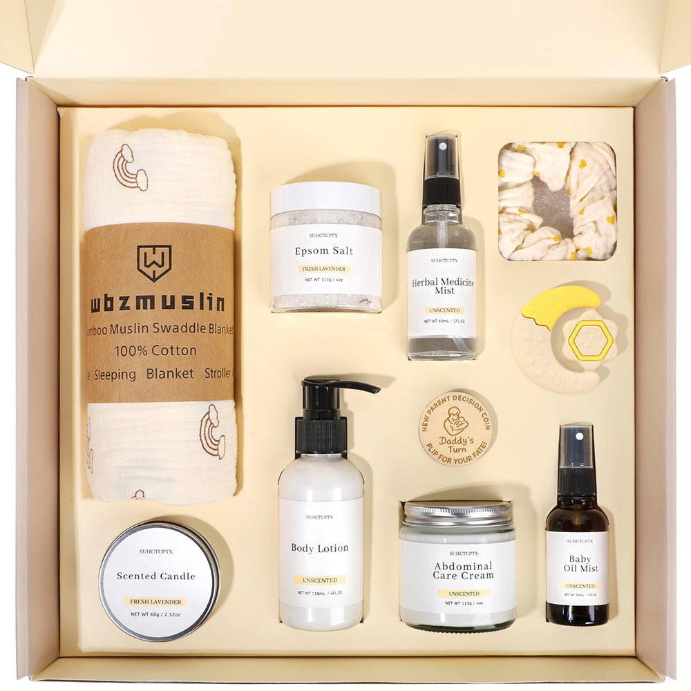 Suhctuptx new mom gifts care-package overview highlighting thoughtful postpartum support.