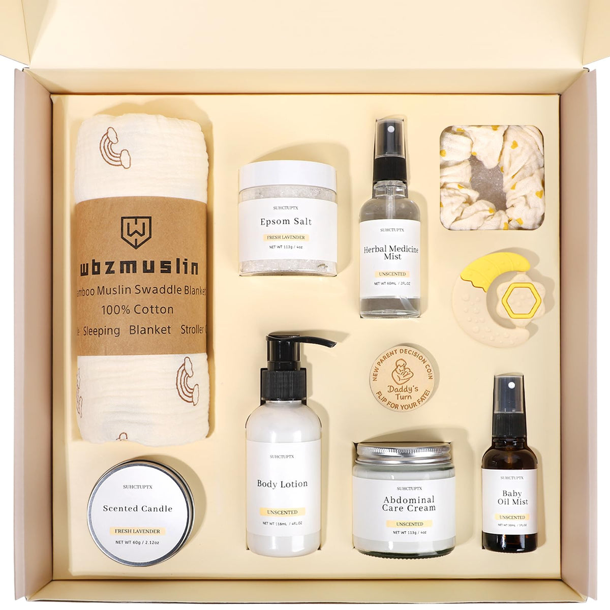 Suhctuptx new mom gifts care-package overview highlighting thoughtful postpartum support.