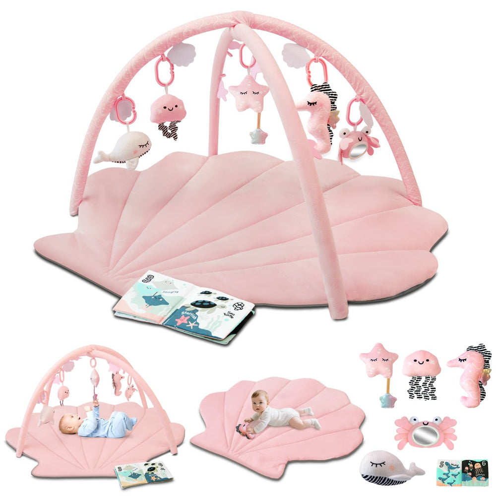 suihuooo Baby Play Gym Mat large size supports tummy time and rolling