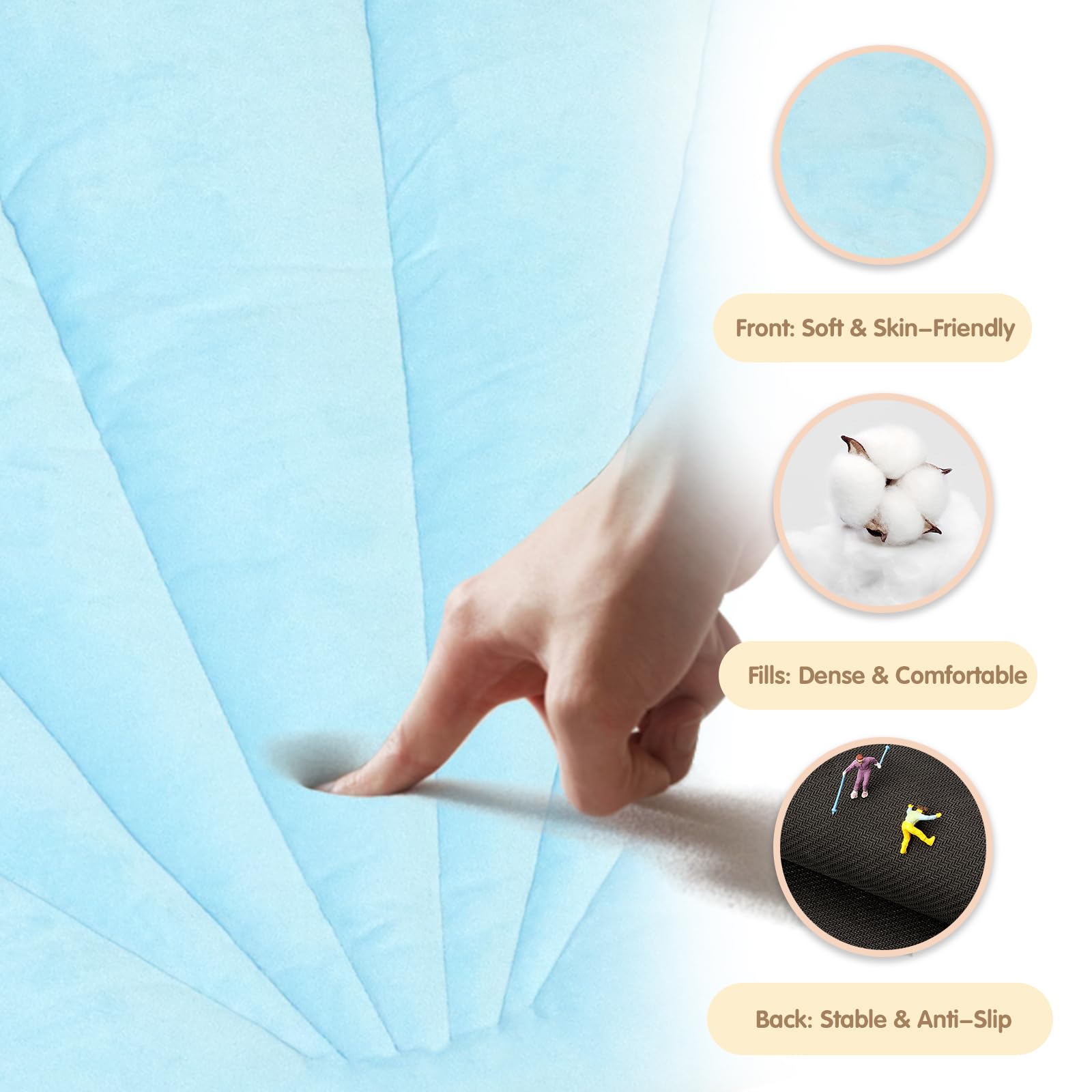 suihuooo mat folds easily for storage and on the go use