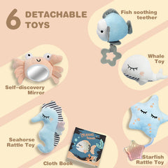 suihuooo Baby Play Mat features a non slip backside for safe floor use