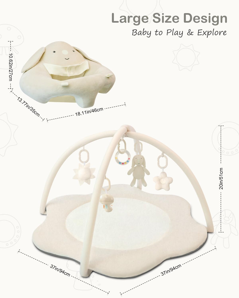 suihuooo newborn gift idea for showers offering versatile early play.