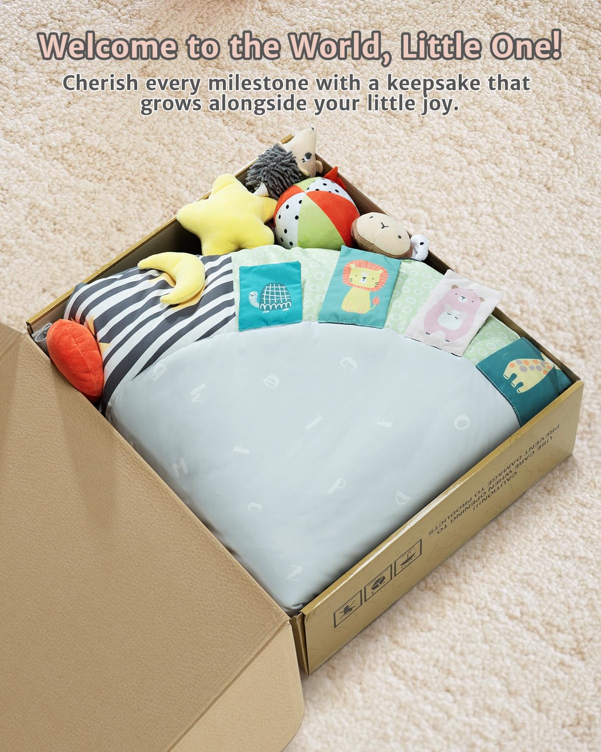 Suihuooo sensory toys set enhances visual tracking and tactile exploration