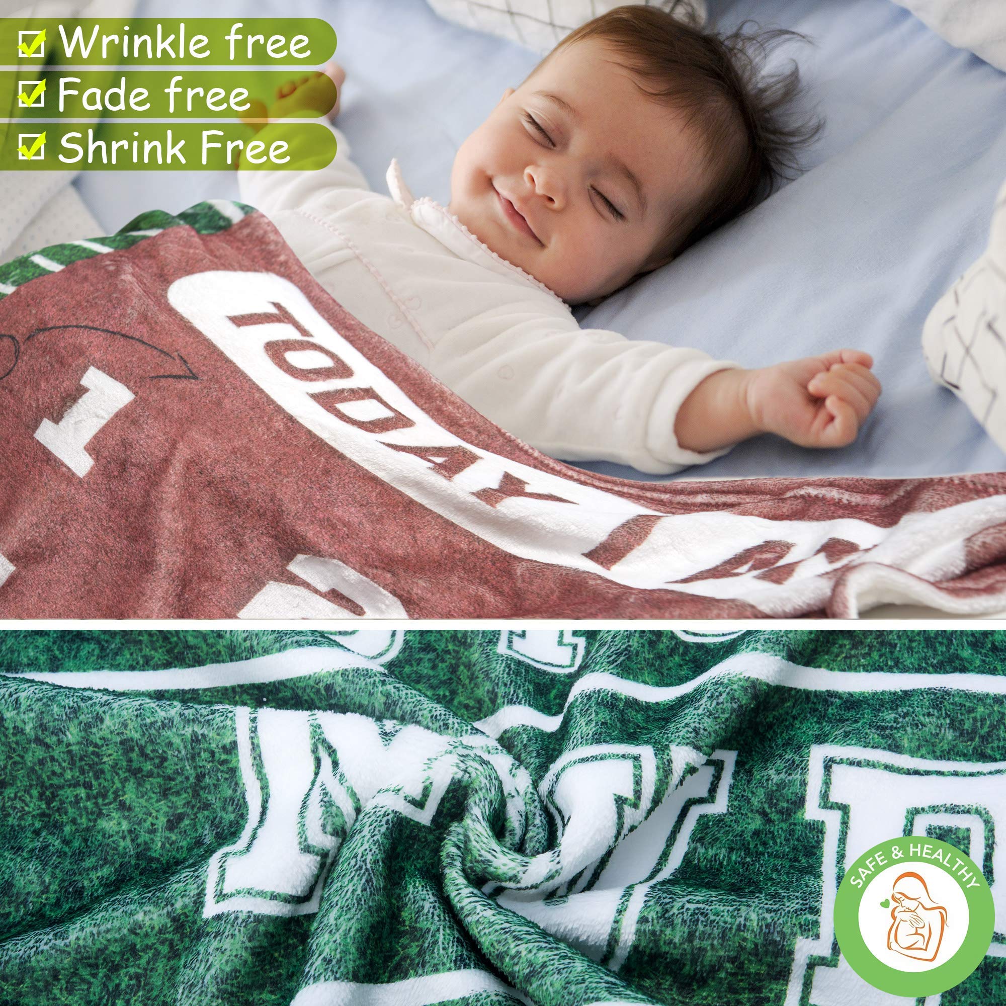 SUKOON football milestone blanket month grid detail aids milestone marking.