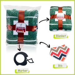 SUKOON milestone blanket layout shows monthly setup for easy baby growth photos.