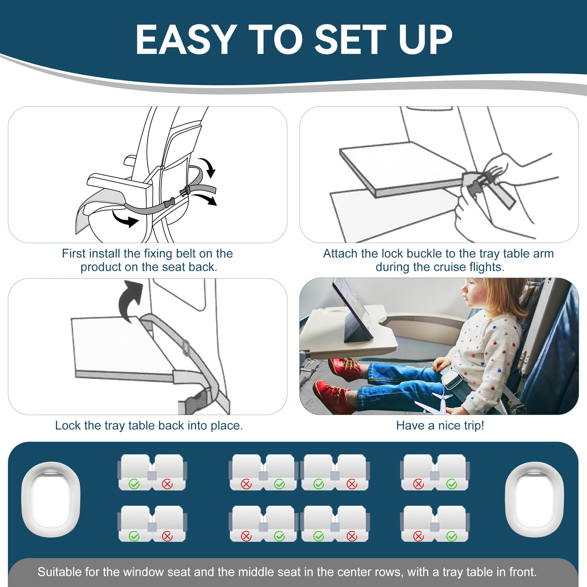Sukubiui toddler airplane bed offers 30x17-inch surface for ample legroom.