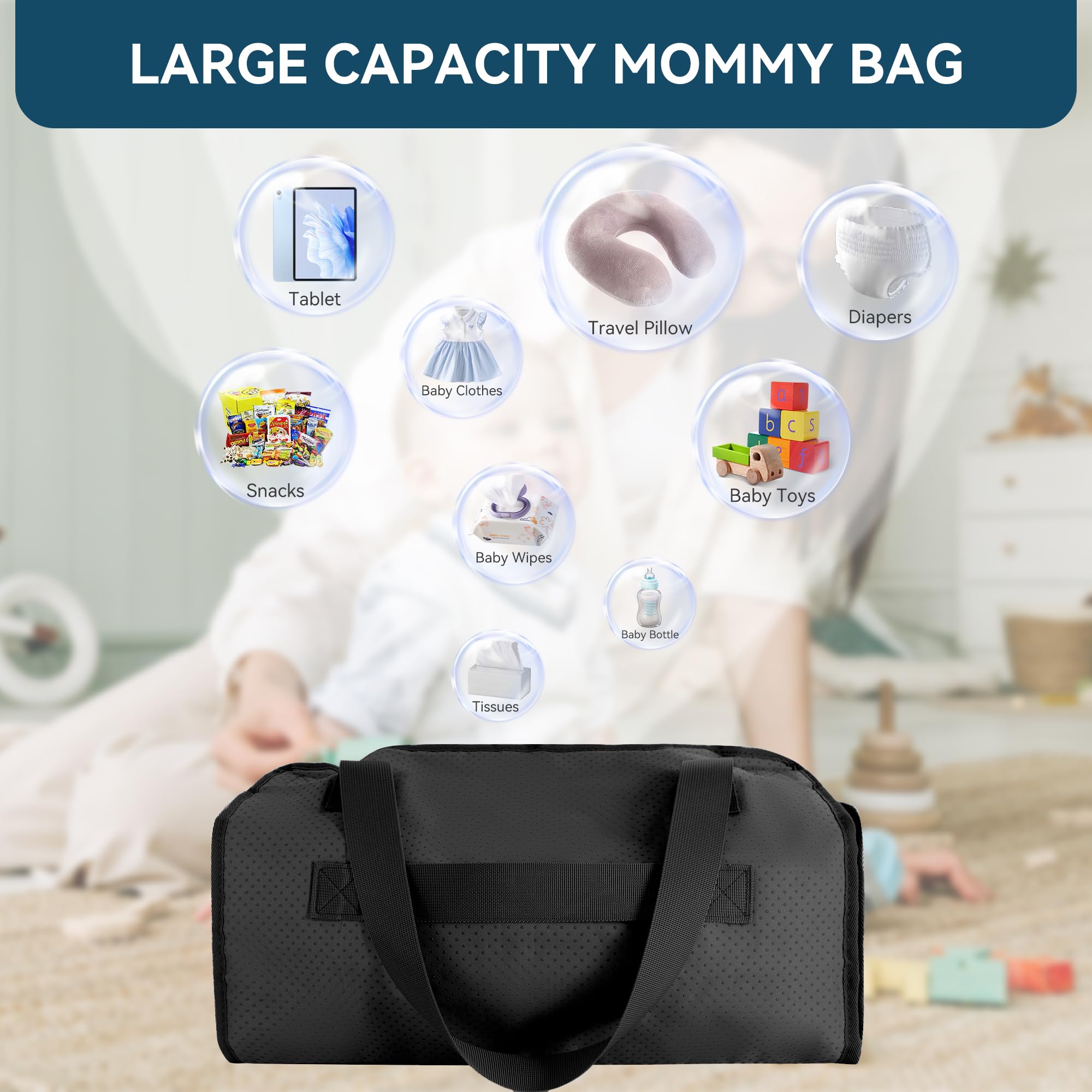Sukubiui Toddler Airplane Bed diaper-changing-mat turns flights into smoother diaper duty.