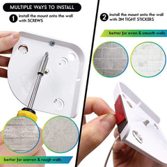 Sully baby monitor shelf mount features cable concealment to hide cords.