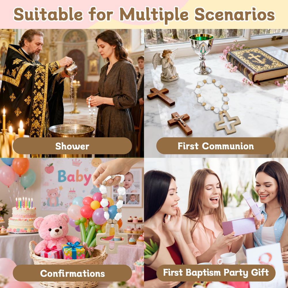 Sumalon rosary texture invites gentle handling and quiet tactile play for little ones.