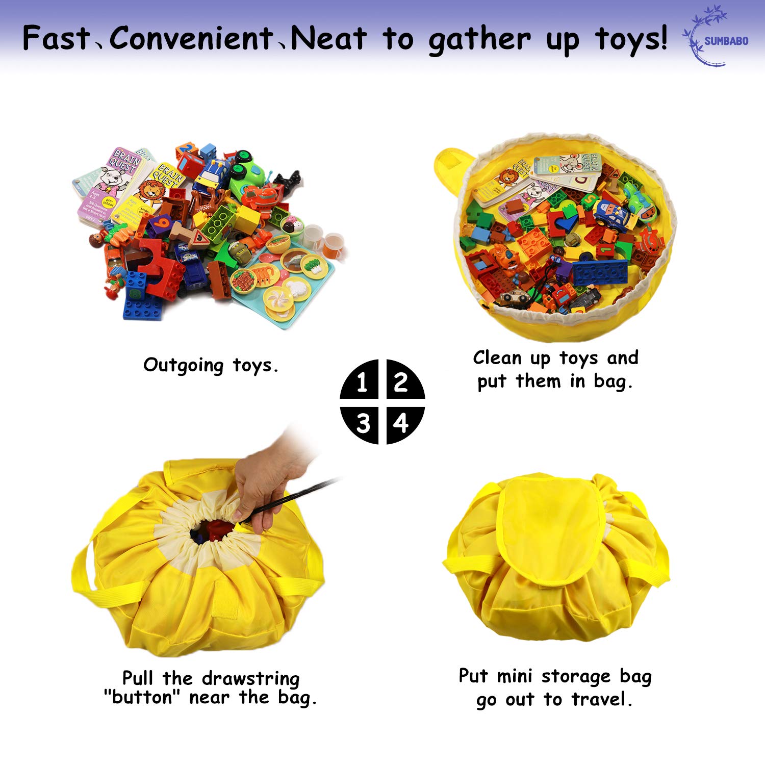 SUMBABO imaginative play with LEGO encourages creativity during quiet moments.