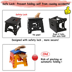 SUMBABO kids folding step stool open helping toddlers reach sinks safely.