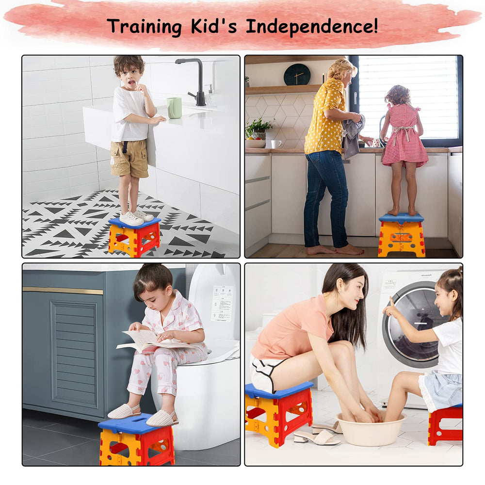 SUMBABO stool aiding toddler independence at sink or toilet