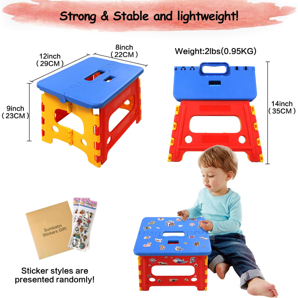 SUMBABO compact stool folded for travel and storage