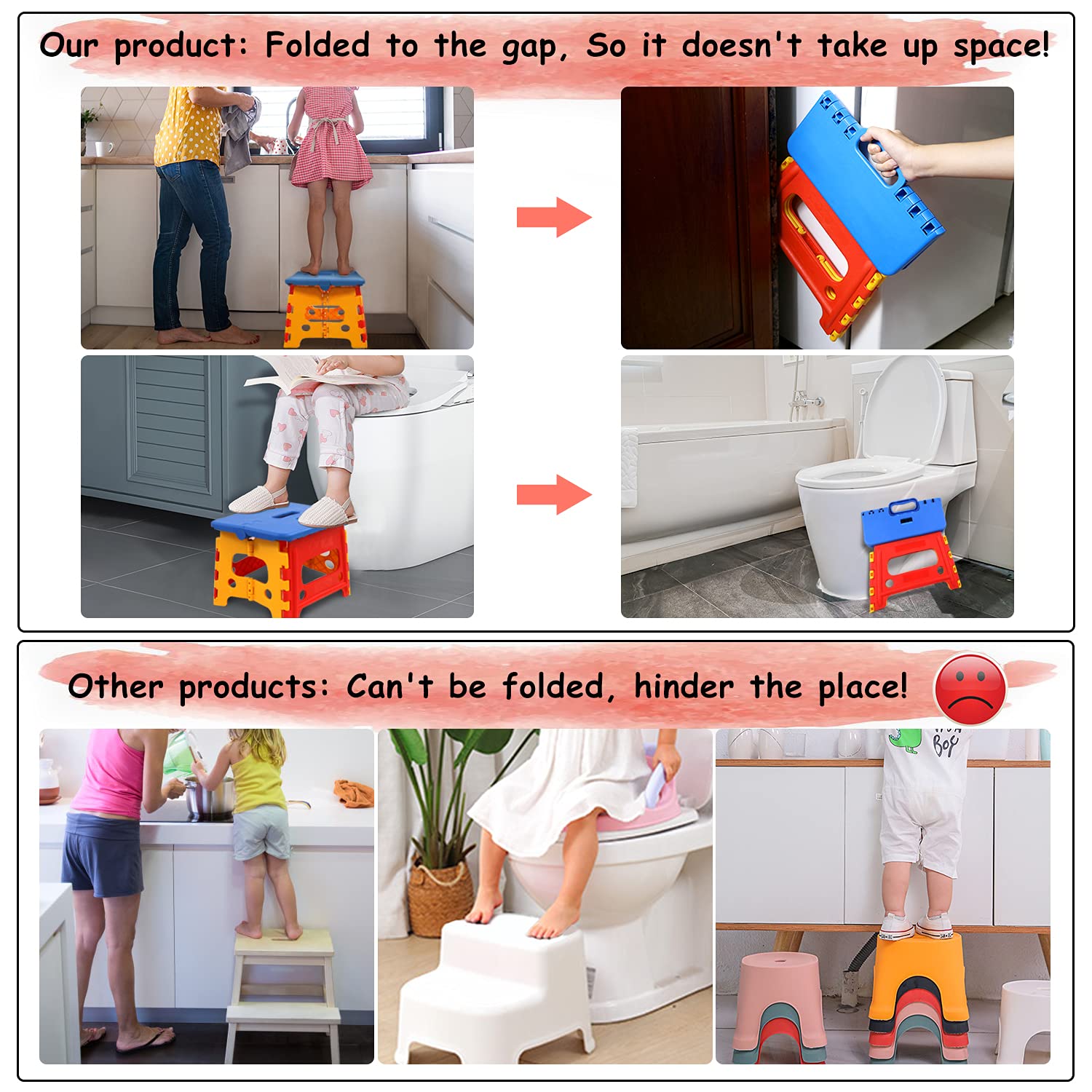 SUMBABO safety-lock engaged on step stool for secure use