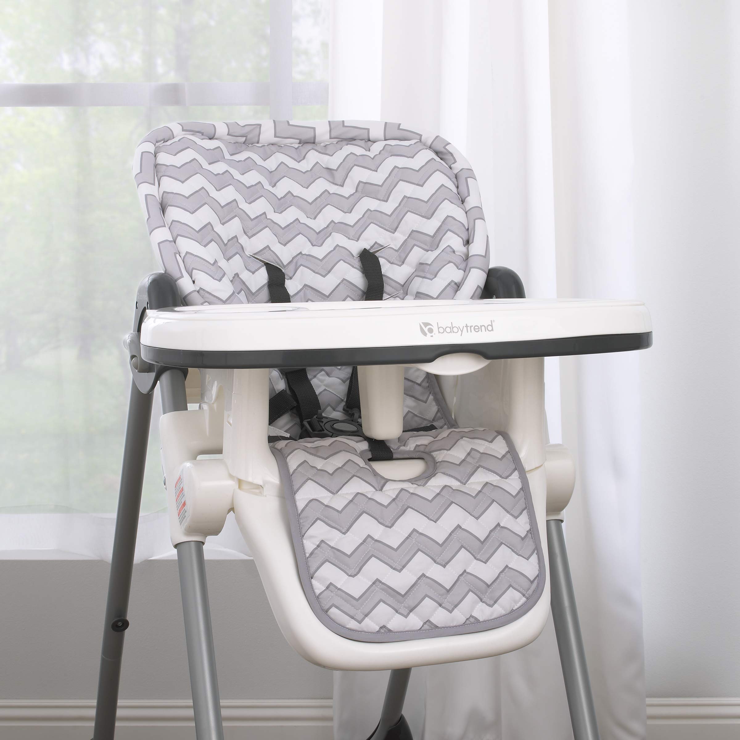 Sumersault high chair pad side ties secure cushion in place