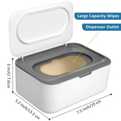 Sumind six-pack dark gray wipes dispenser with lid open for quick access