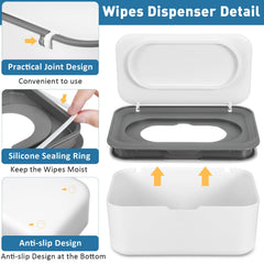 Sumind large-capacity wipes dispenser interior holds over 100 wipes
