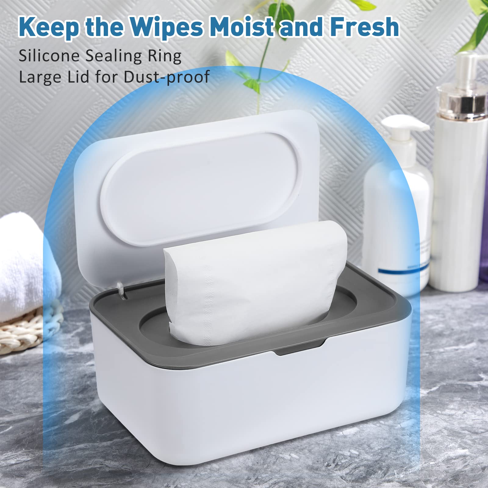 Sumind sealing ring design on wipes dispenser protects against dust