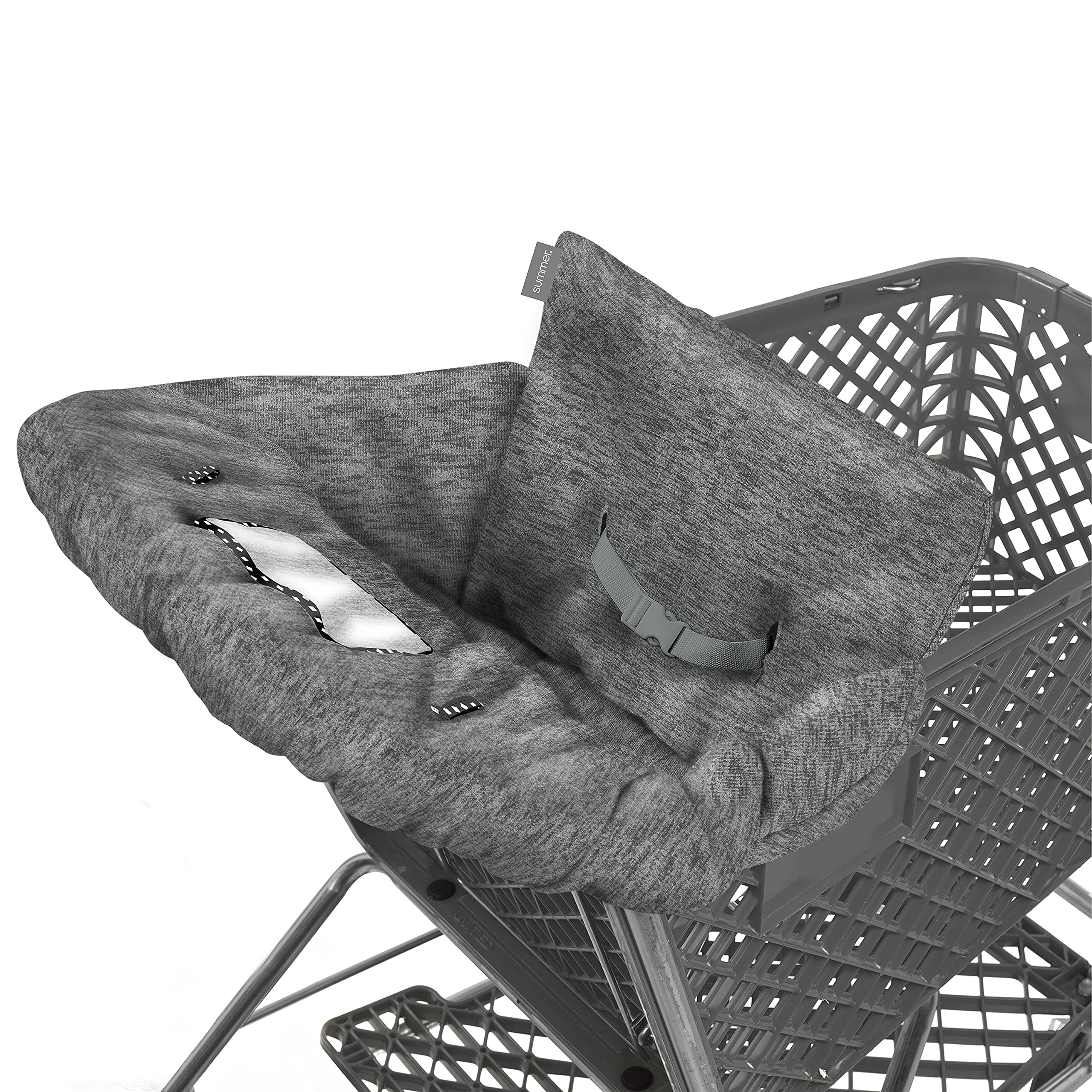 Summer Infant Cushy Cart Cover folded into compact travel pouch