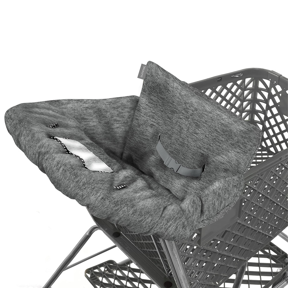 Summer Infant Cushy Cart Cover folded into compact travel pouch
