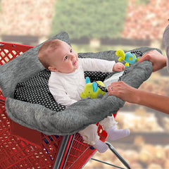 Summer Infant Cushy Cart Cover full-coverage wrap around a shopping cart for comfort and cleanliness