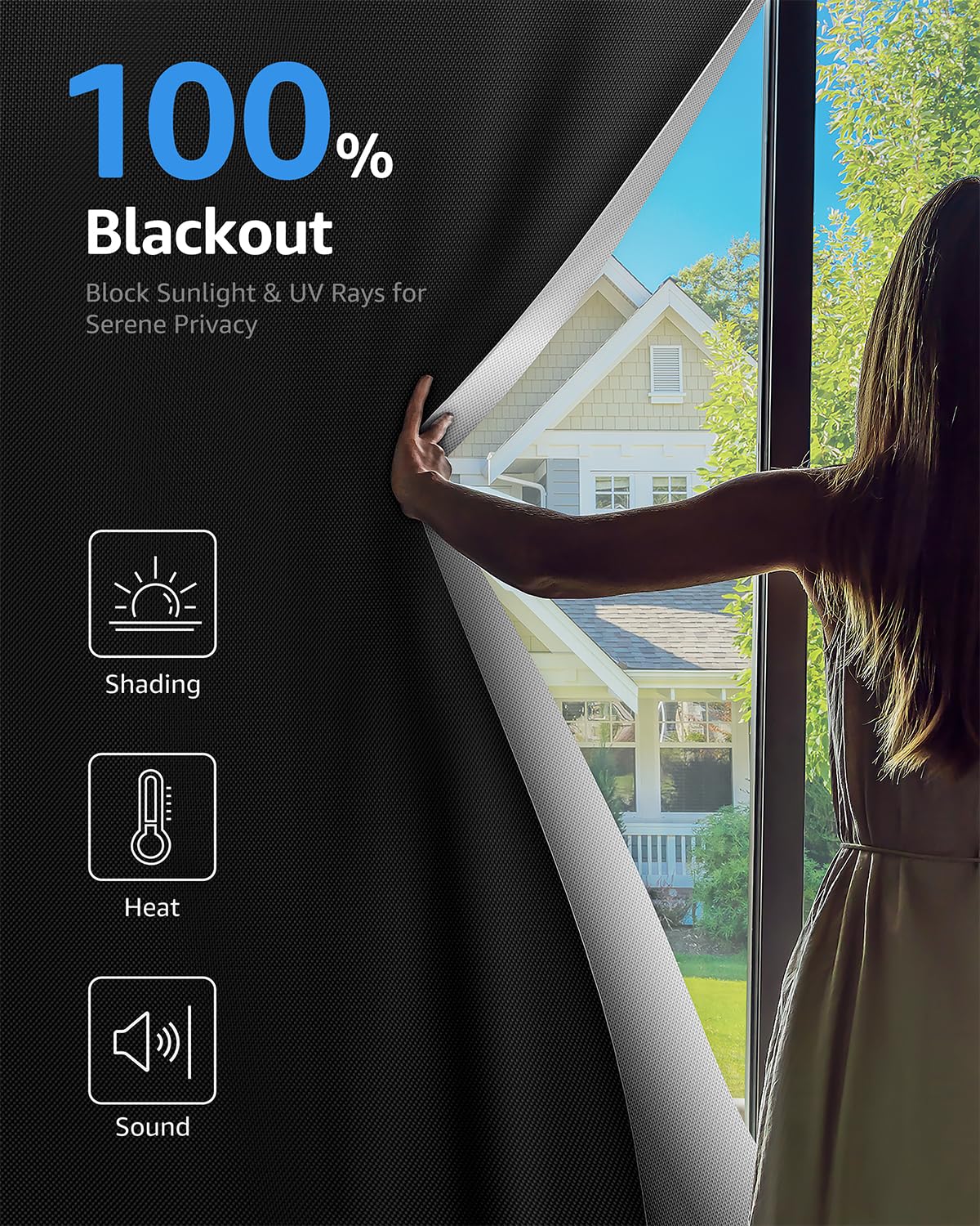 Sumobaby portable blackout curtains rolled for easy transport and storage.