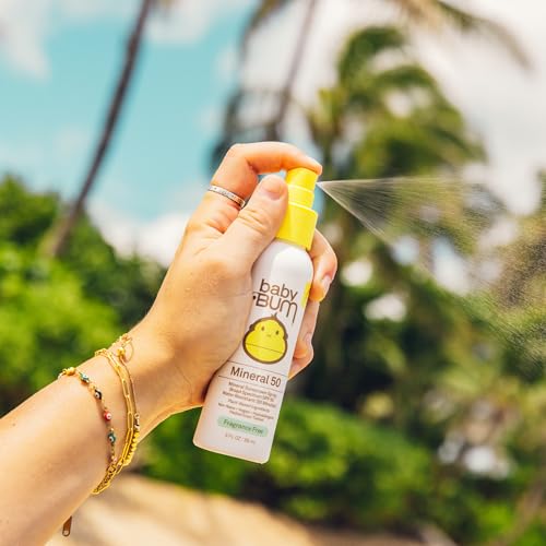 Sun Bum Baby Bum SPF50 face stick for quick, mess-free application on sensitive skin.