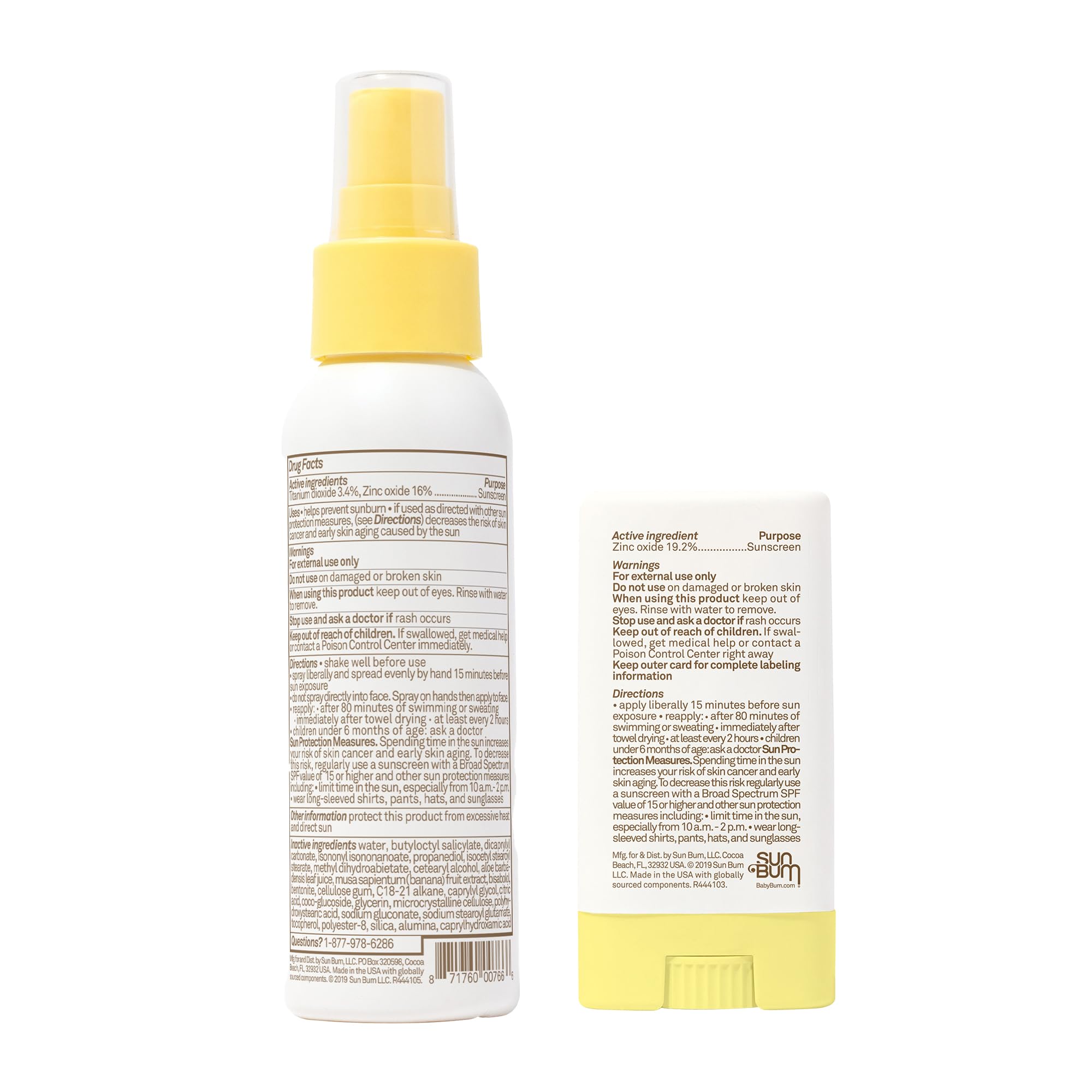 Sun Bum pediatrician-tested family formula suitable for kids and toddlers.