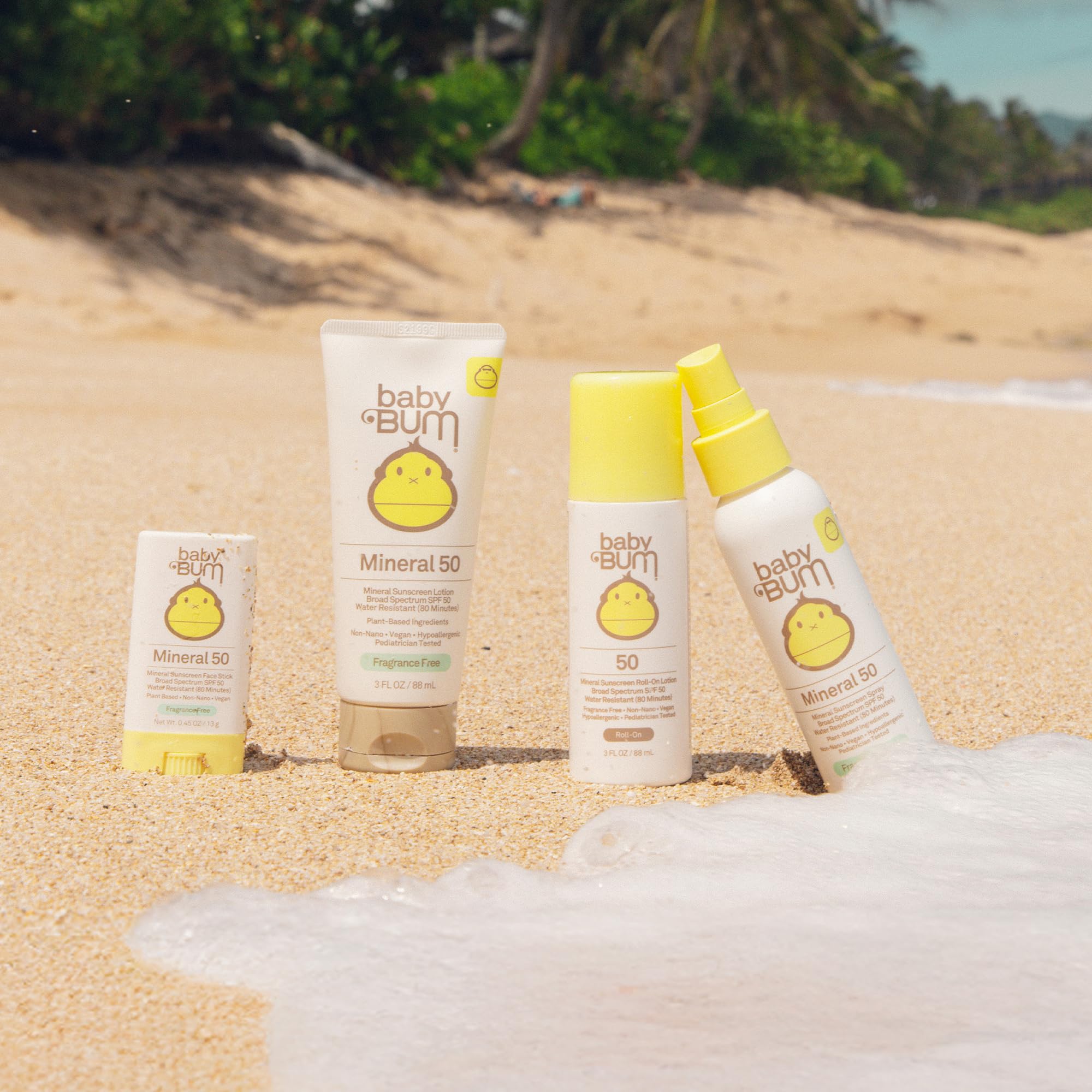 Sun Bum travel-size sunscreen kit enables easy re-application anywhere.