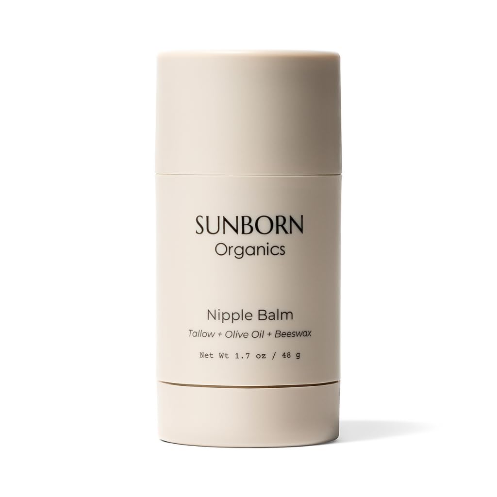 Sunborn Organics Nipple Balm melts on contact, leaving a protective non-sticky layer.
