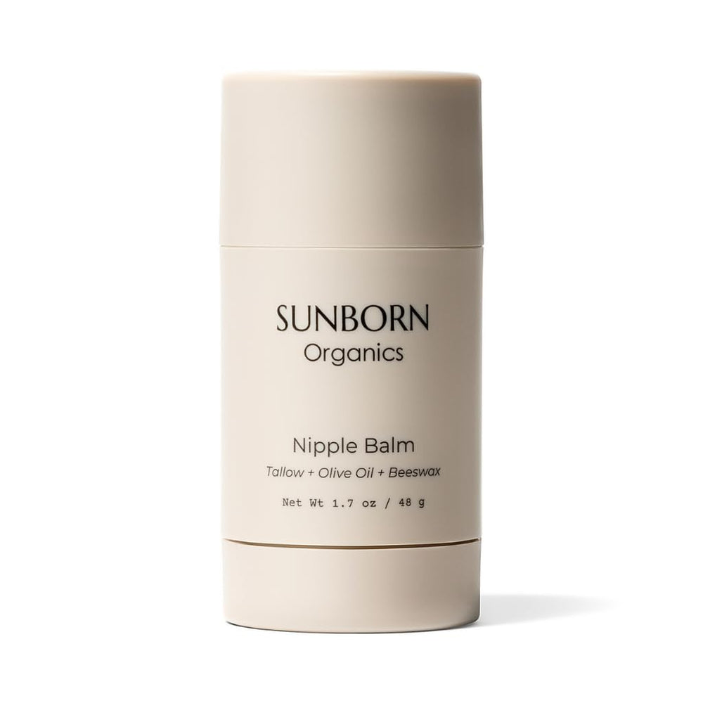 Sunborn Organics Nipple Balm melts on contact, leaving a protective non-sticky layer.