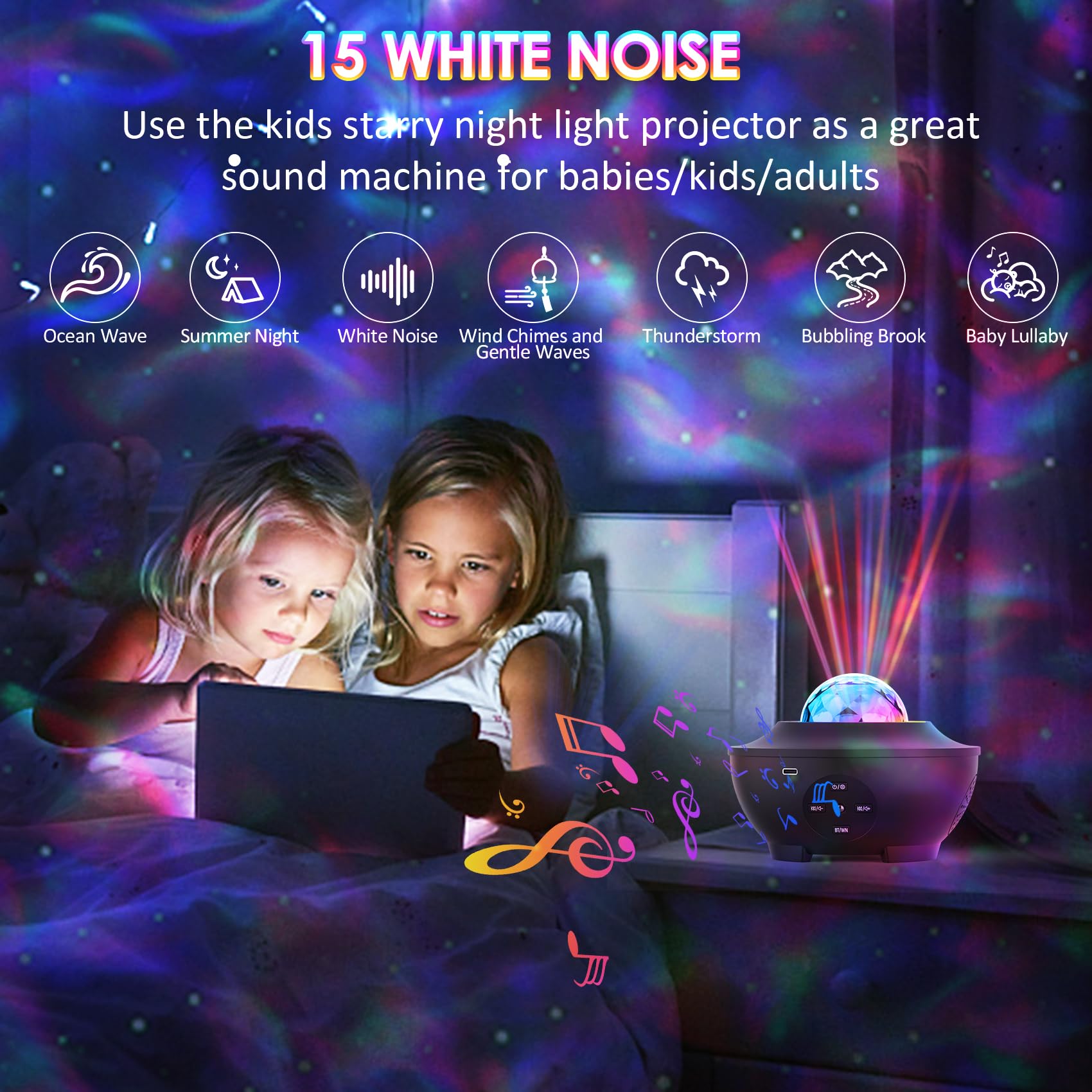 Sunbox star light dynamic speed demonstrates moving galaxy patterns for immersive ambience.