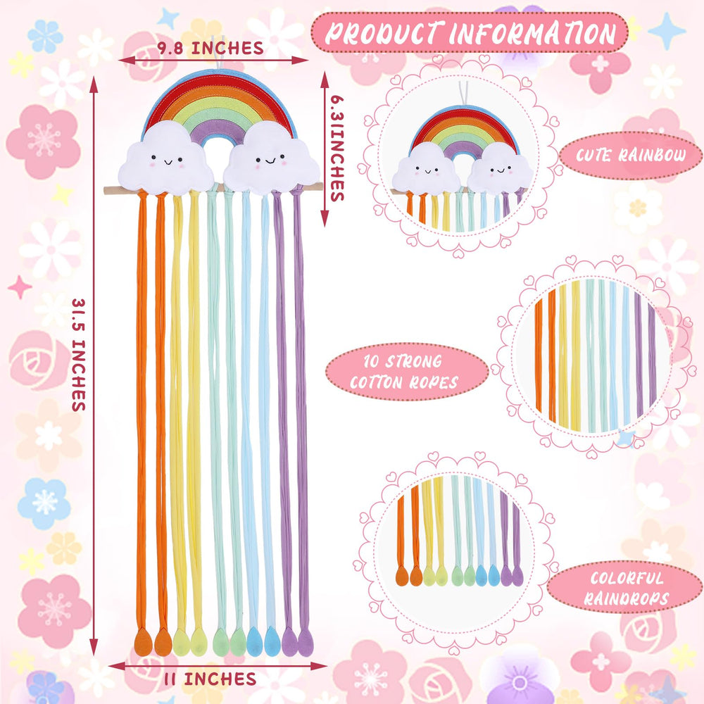 Suncalla baby hair bows storage cotton panel keeps clips safe and easily accessible