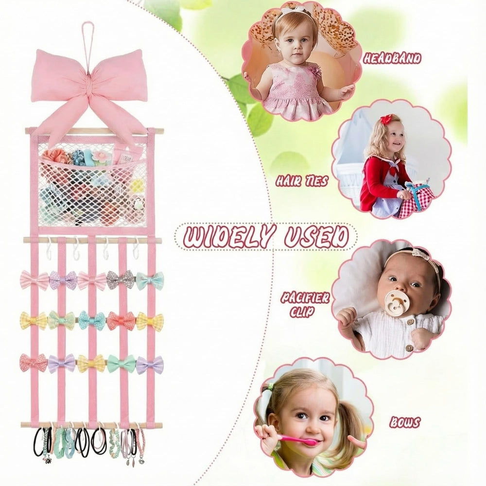 Suncalla wall-hanger for girls bows keeps room tidy while adding cute decor