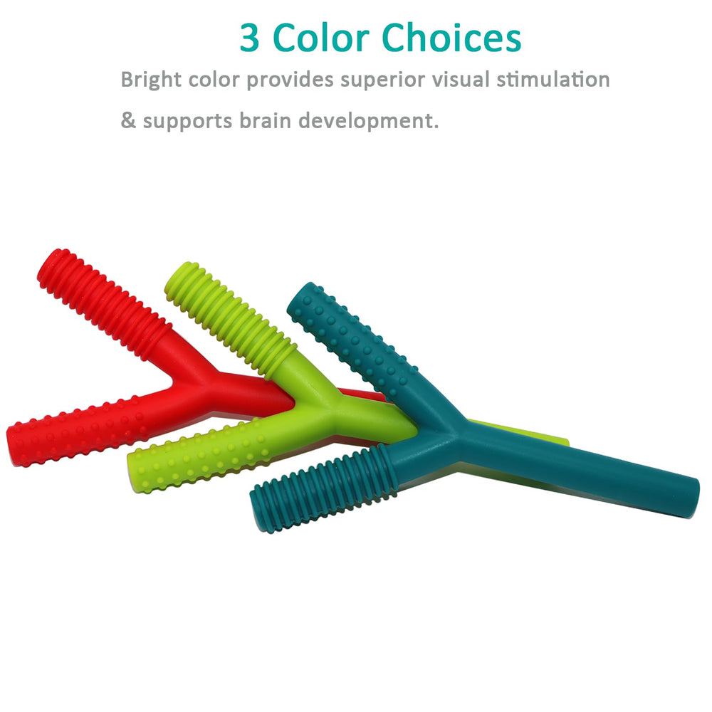 SunCore Direct teether tubes dishwasher safe for quick top-rack cleaning.