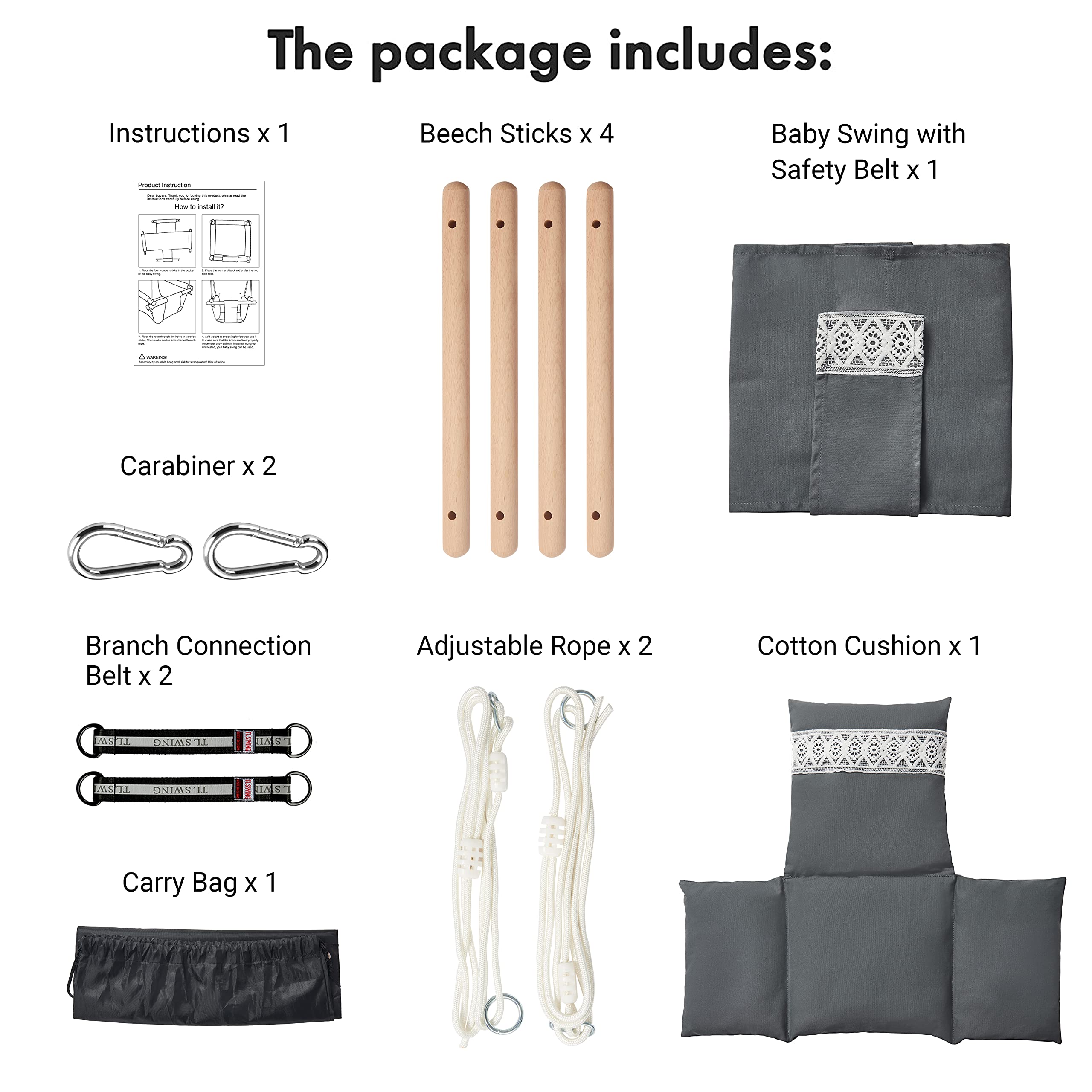 SUNDAYZE safety-belt-adjustable emphasizes secure seating with two-point support
